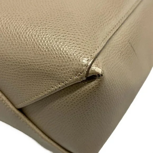 CELINE Vertical Cabas Small Beige Leather Tote Bag - Picture 6 of 15